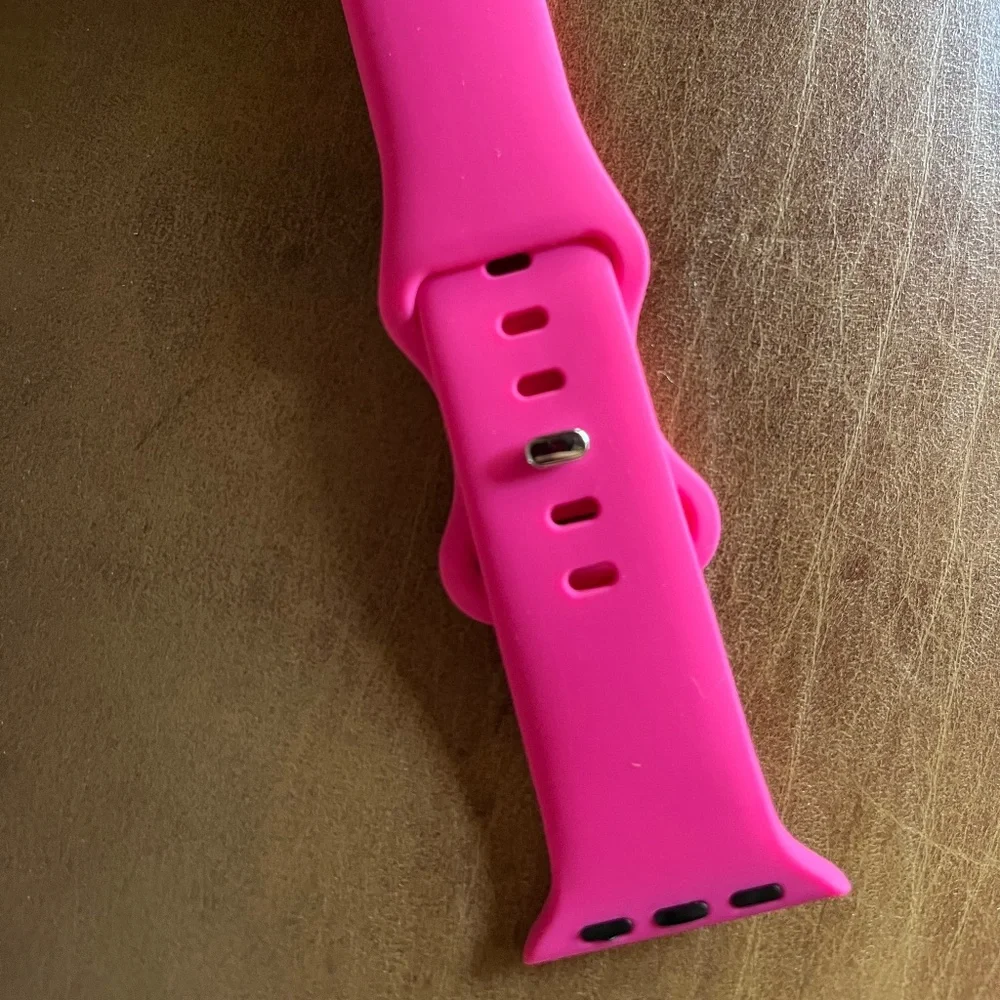 Apple Watch Silicone Bands Pair - Hot Pink, Light Pink